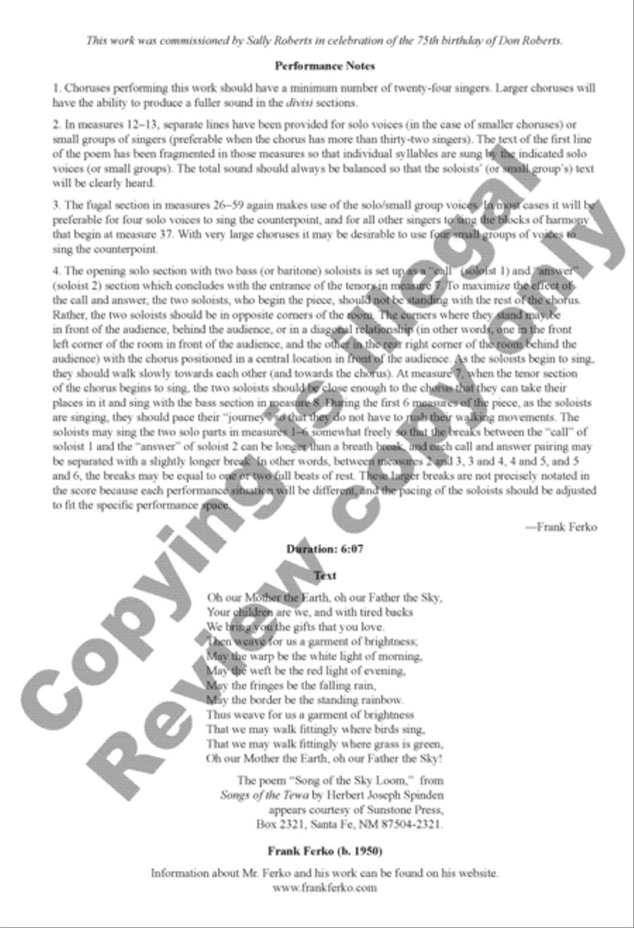 Song of the Sky Loom Song of the Sky Loom Divisi scores gallery preview page 21