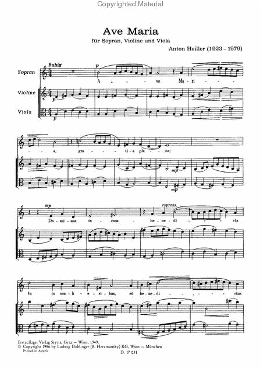 Ave Maria Voice scores gallery preview page 2