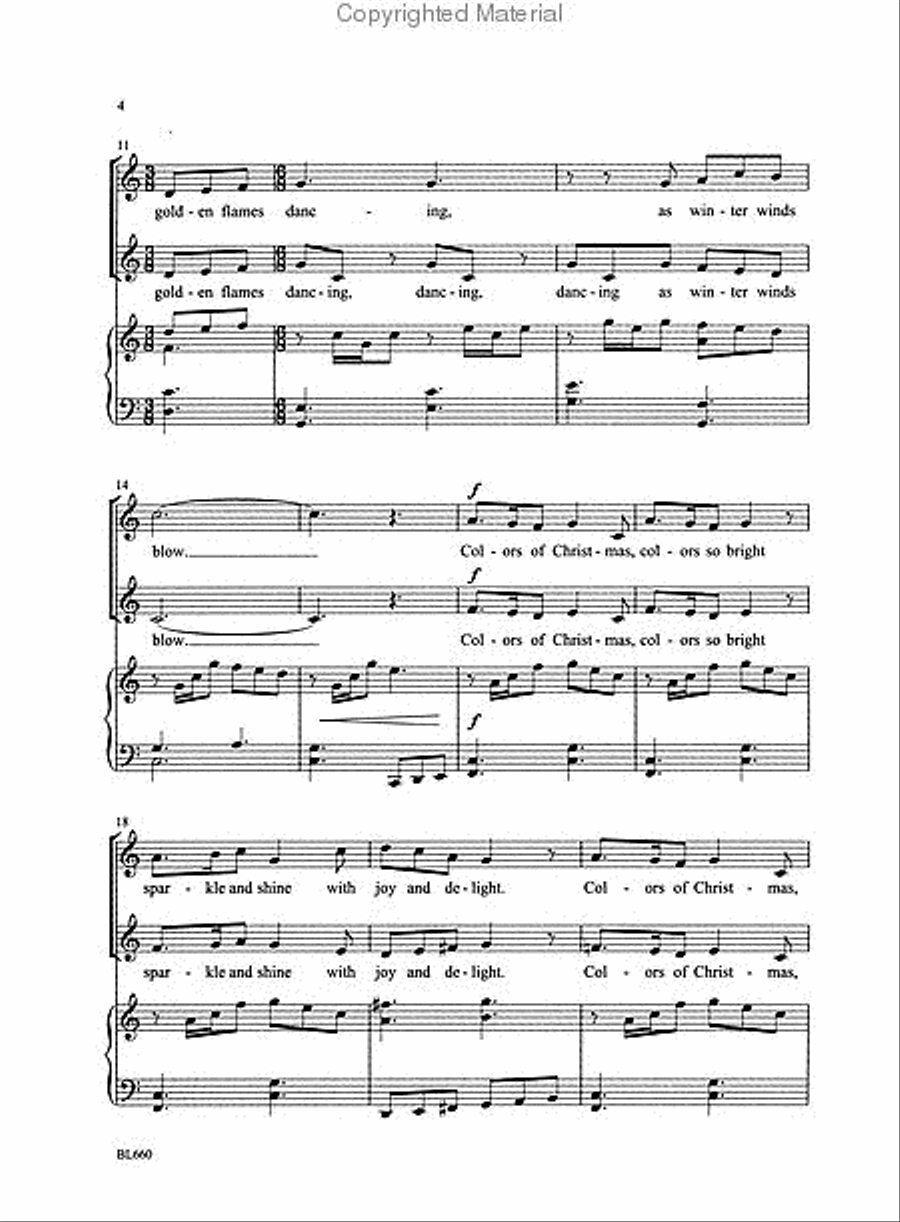 Colors of Christmas Choir scores gallery preview page 3