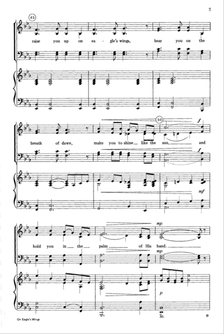 On Eagle's Wings 4-Part scores gallery preview page 8