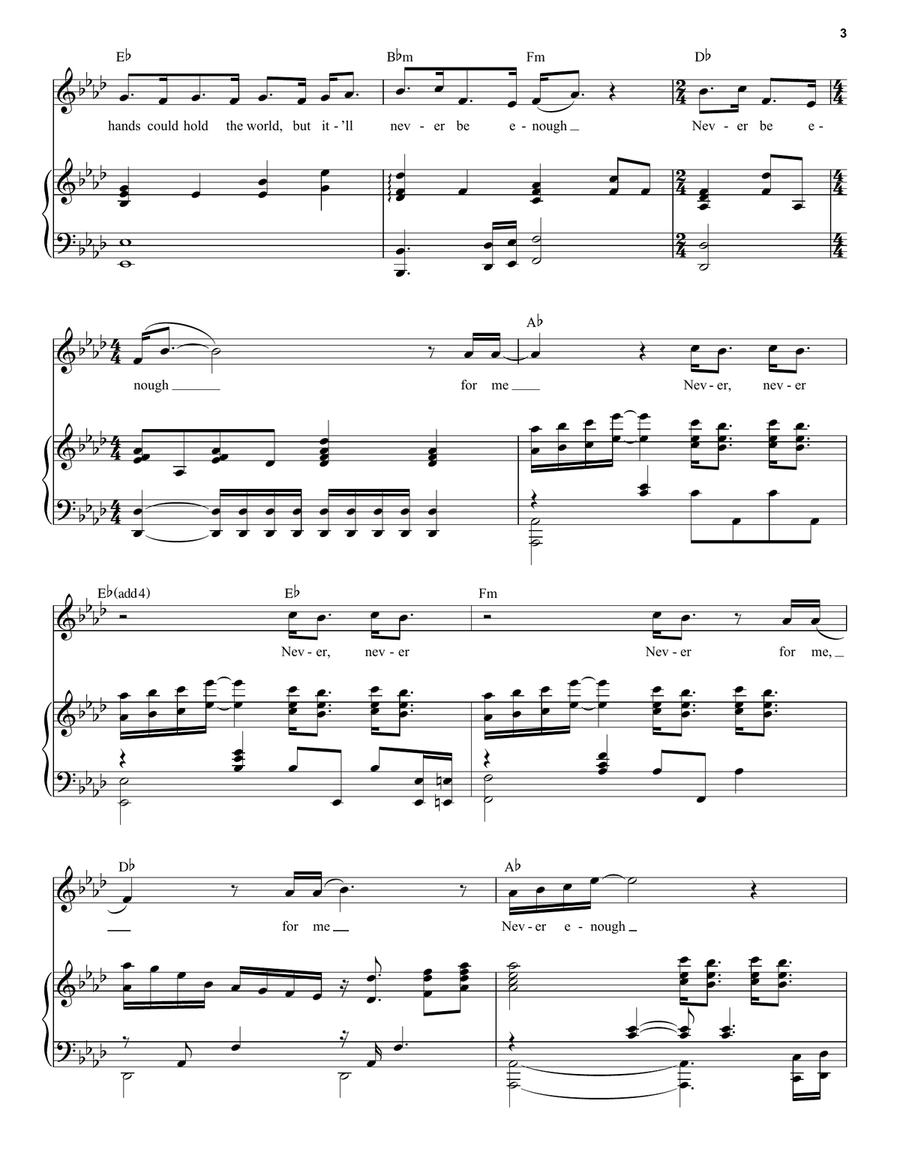 Never Enough Voice scores gallery preview page 3