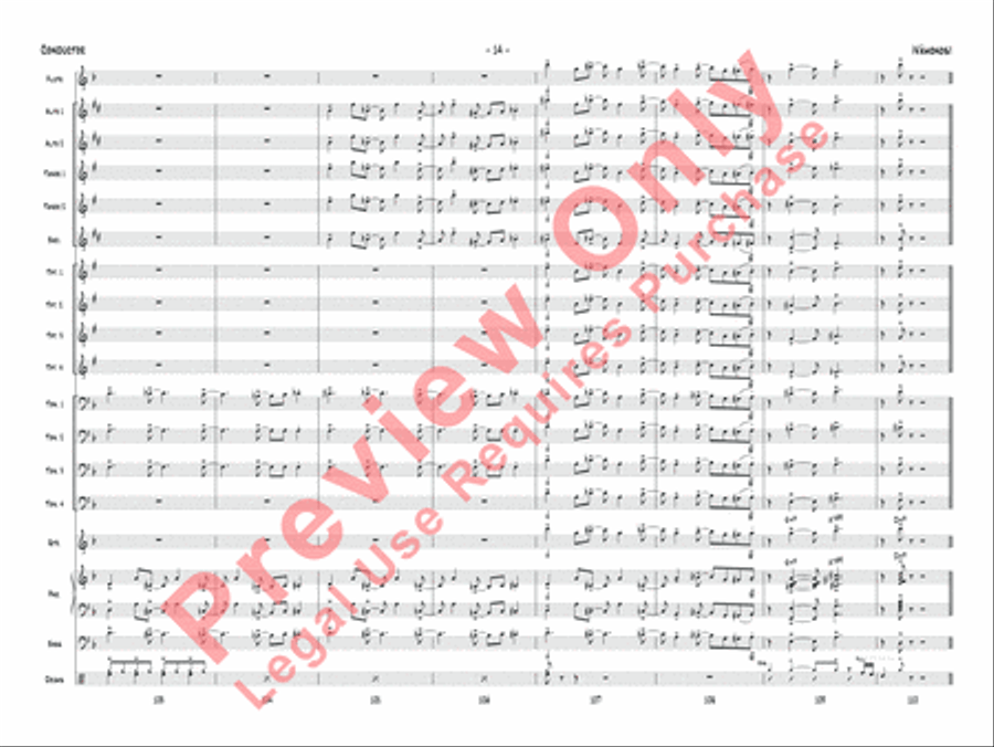 ¡Vámonos! Jazz Ensemble scores gallery preview page 15