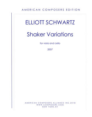 [Schwartz] Shaker Variations