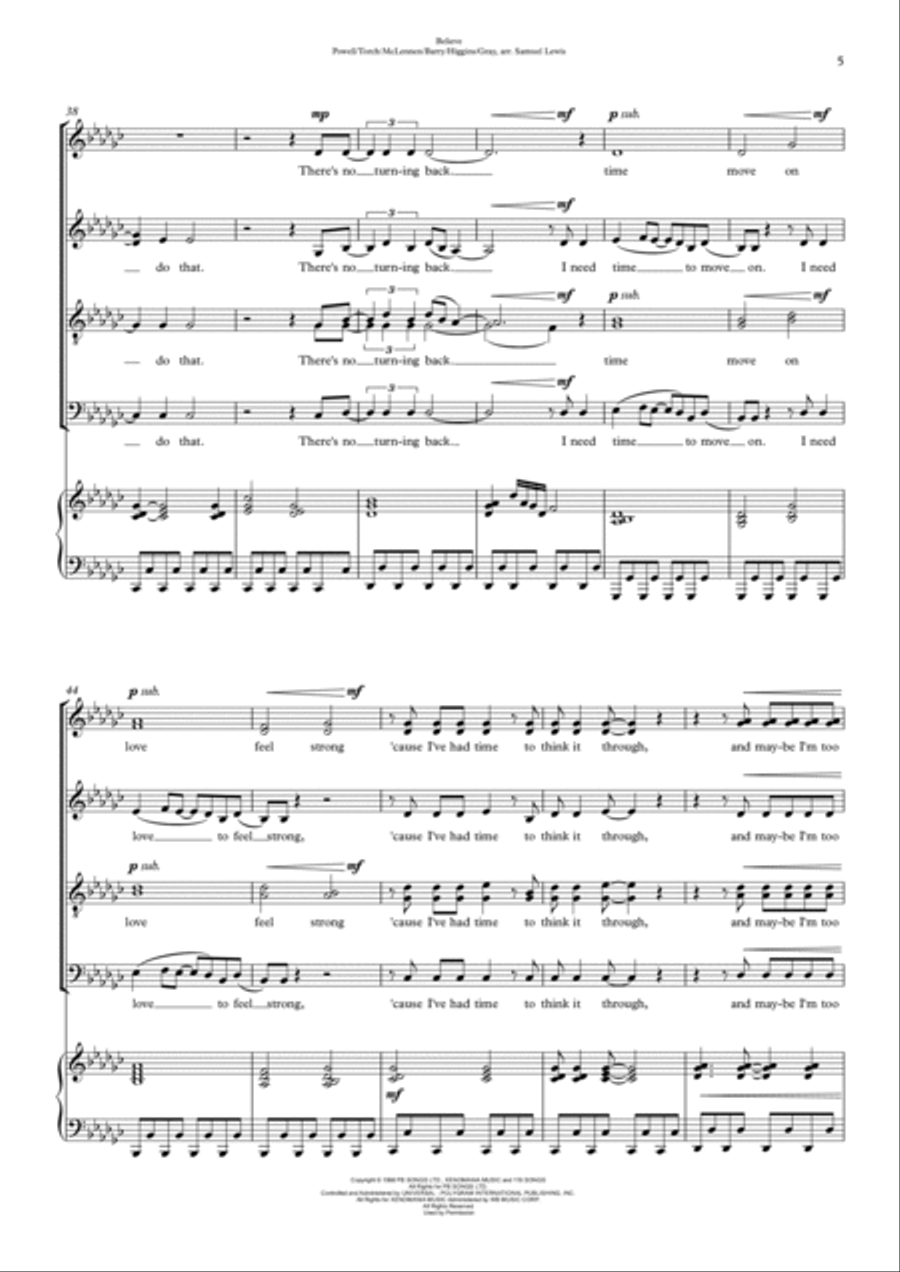 Believe 4-Part scores gallery preview page 5