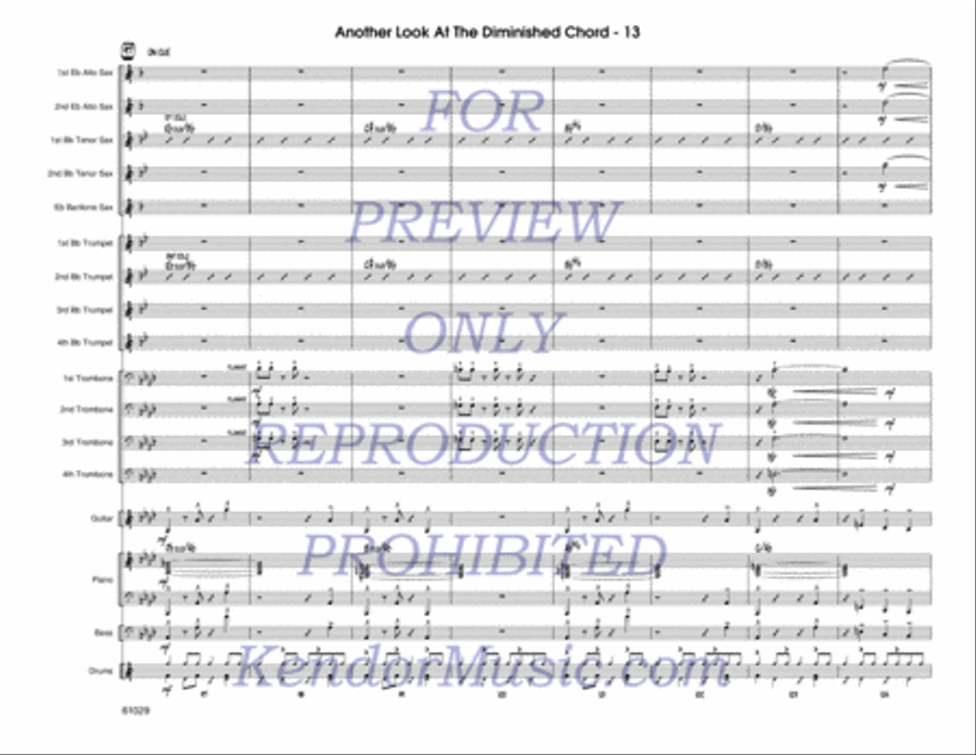 Another Look At The Diminished Chord (Full Score) Jazz Ensemble scores gallery preview page 14