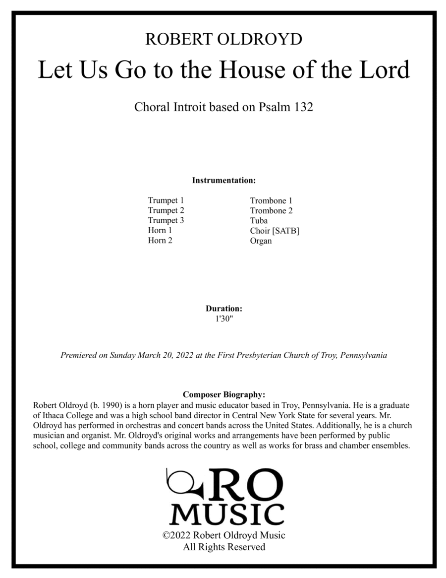 Let Us Go to the House of the Lord image number null