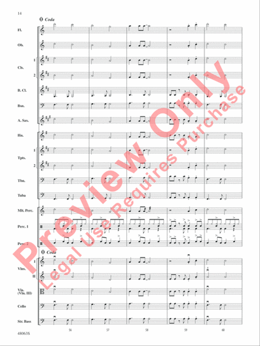 Danger Zone from Top Gun Danger Zone from Top Gun Full Orchestra scores gallery preview page 15