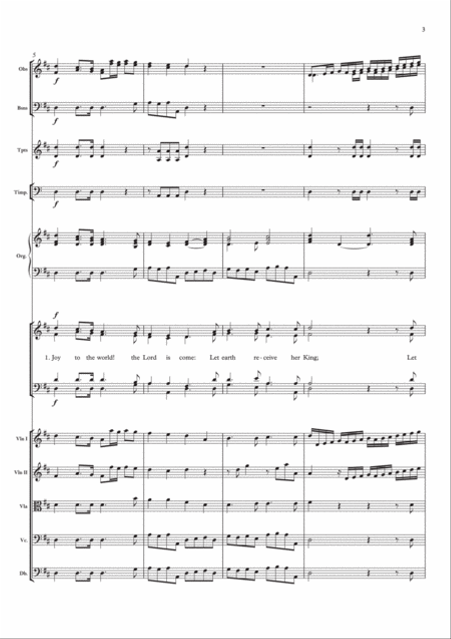 Joy to the world! 4-Part scores gallery preview page 3