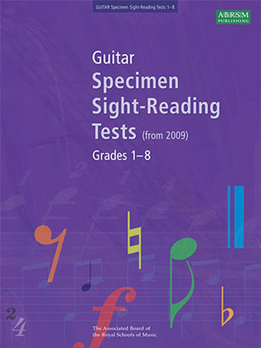 Guitar Specimen Sight-Reading Tests, Grades 1-8 Guitar scores gallery preview page 1