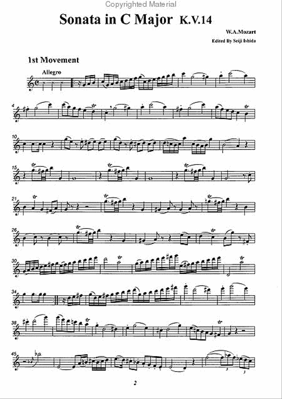 Early Flute Sonatas, Vol. 3 Flute Solo scores gallery preview page 2
