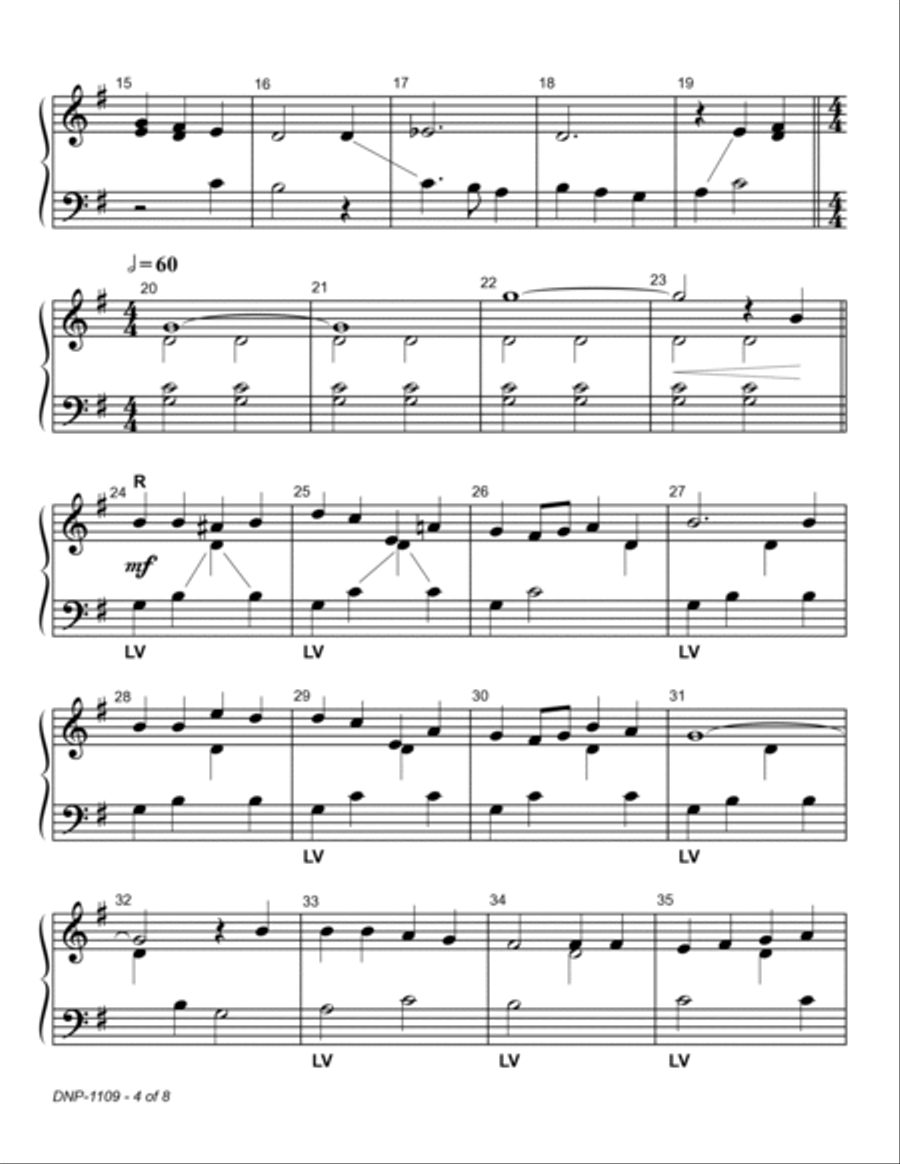 Christmas Carol Medley ~ 2 octave handbell choirs - REPRODUCIBLE Christmas Carol Medley ~ 2 octave handbell choirs - REPRODUCIBLE 2-Octaves scores gallery preview page 4