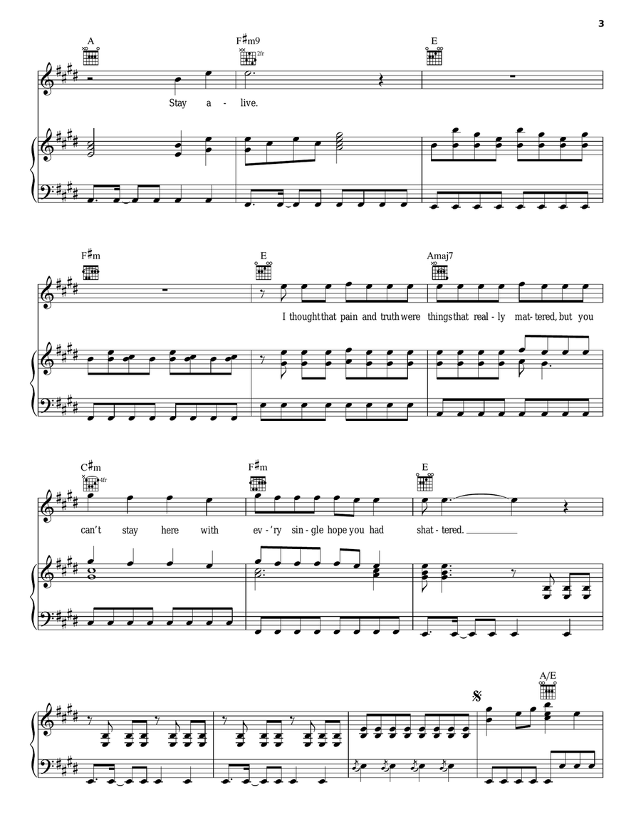In A Big Country Acoustic Guitar scores gallery preview page 3