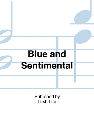 Book cover for Blue and Sentimental
