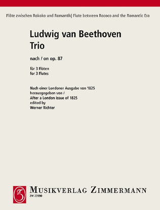 Book cover for Trio on op. 87