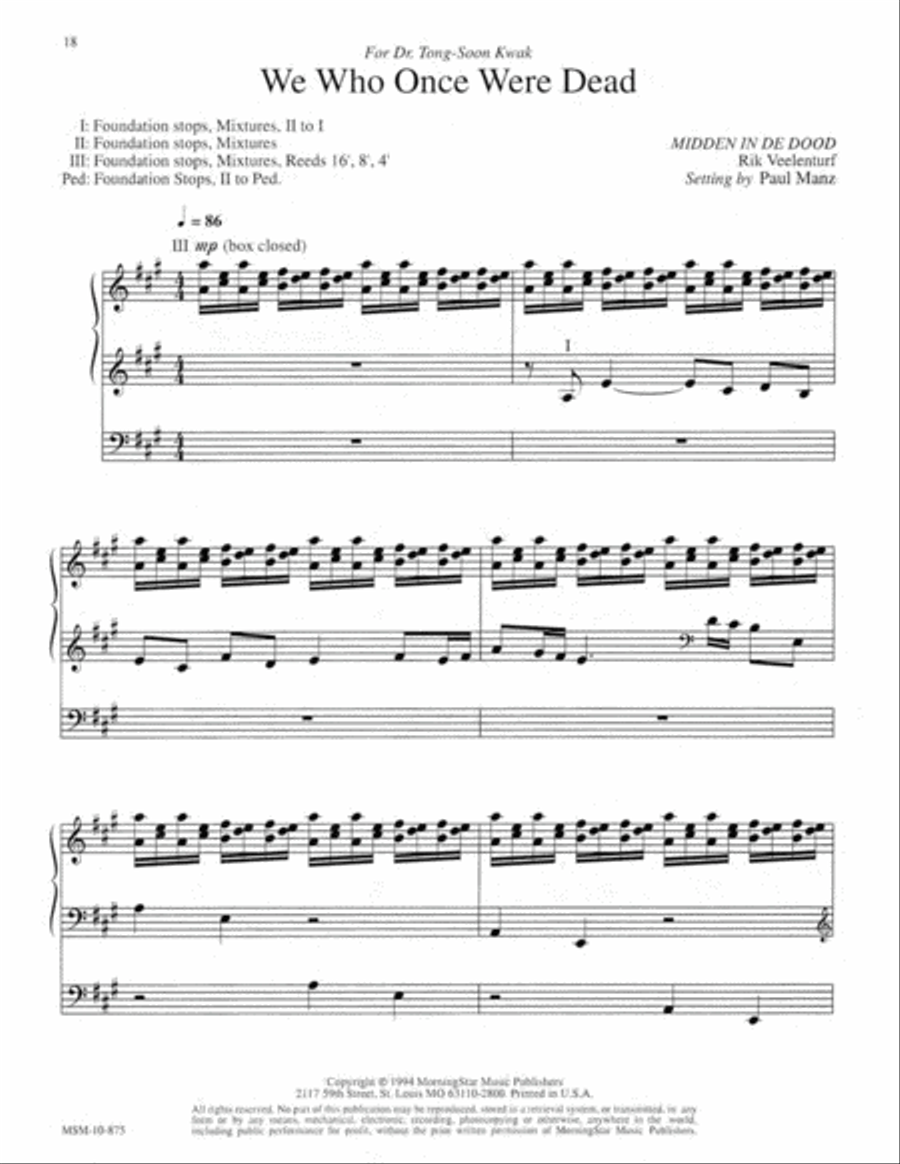 Nine Hymn Improvisations Organ scores gallery preview page 7