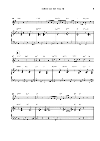 Half Walking - easy version arranged for alto saxophone and piano image number null