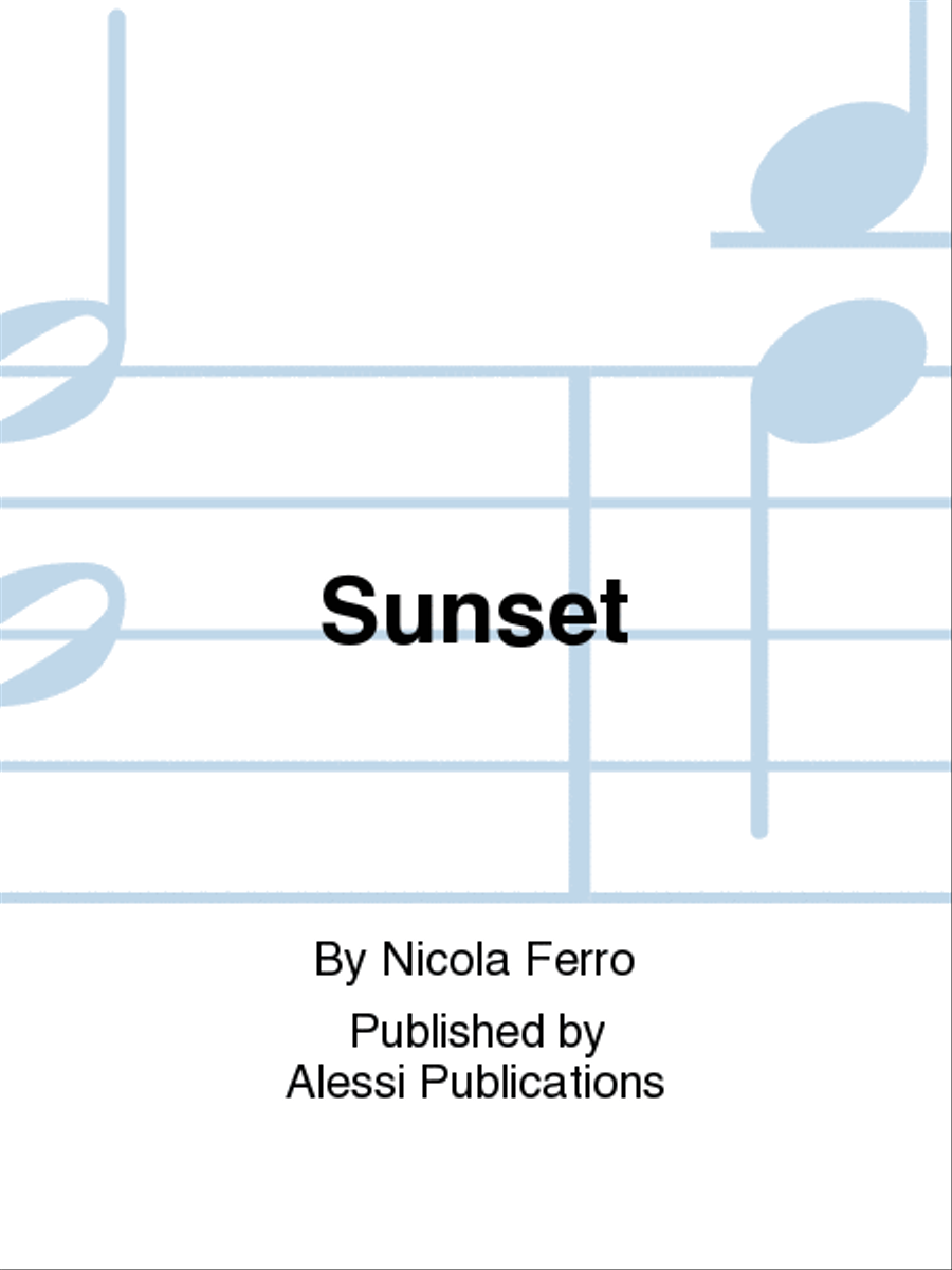 Sunset Piano Accompaniment scores gallery preview page 1
