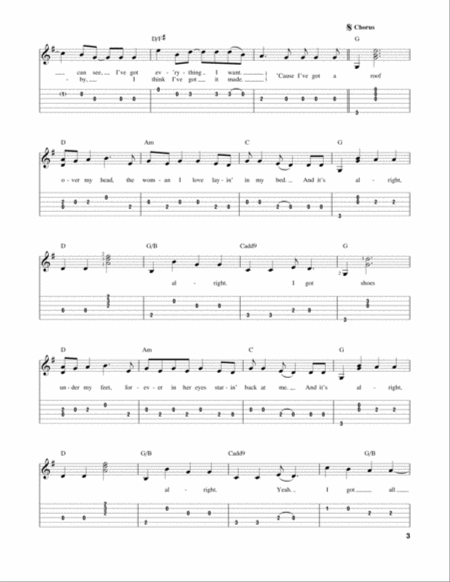 Alright Acoustic Guitar scores gallery preview page 3