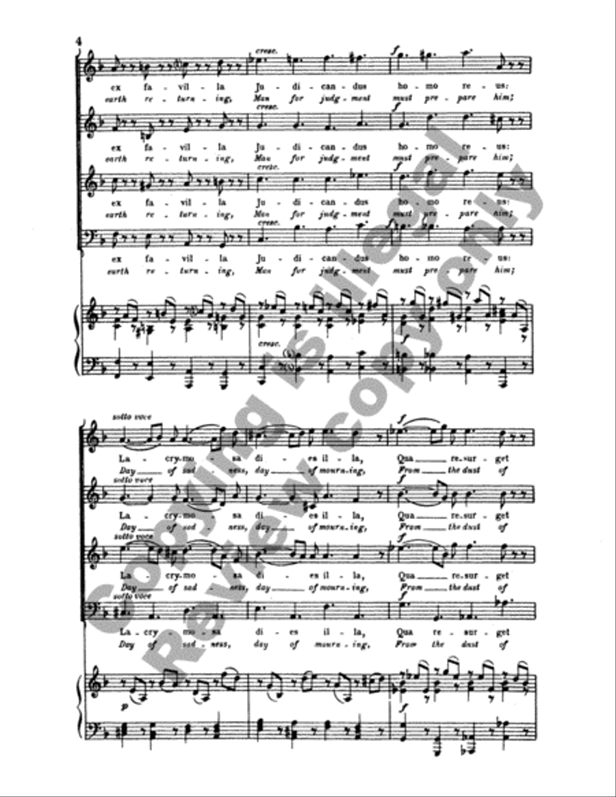 Requiem: Lacrymosa Requiem: Lacrymosa 4-Part scores gallery preview page 3