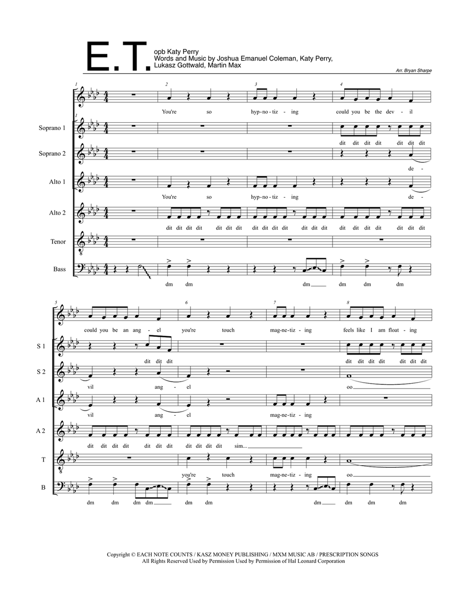 Et 4-Part scores gallery preview page 1