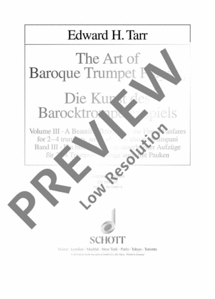 Die Kunst des Barocktrompetenspiels