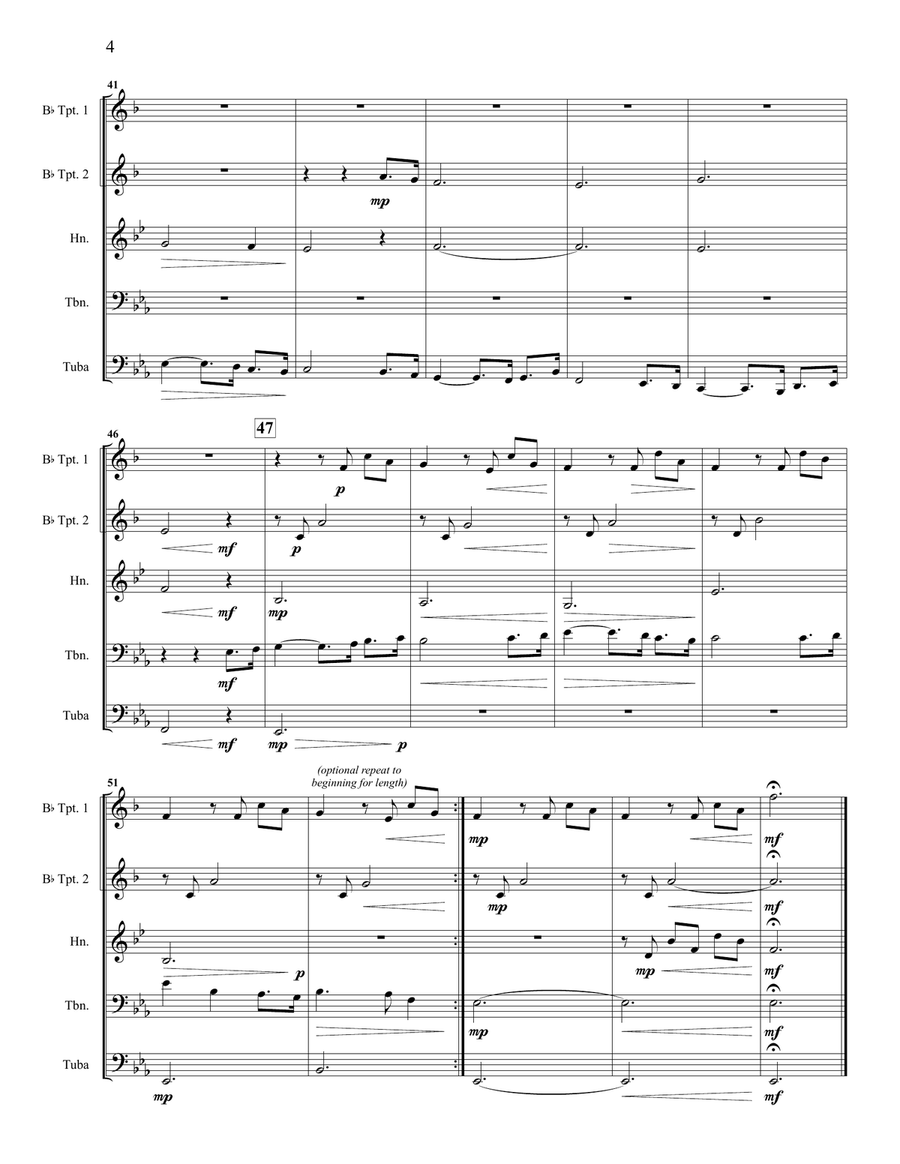 Hymne Hymne Brass Ensemble scores gallery preview page 4