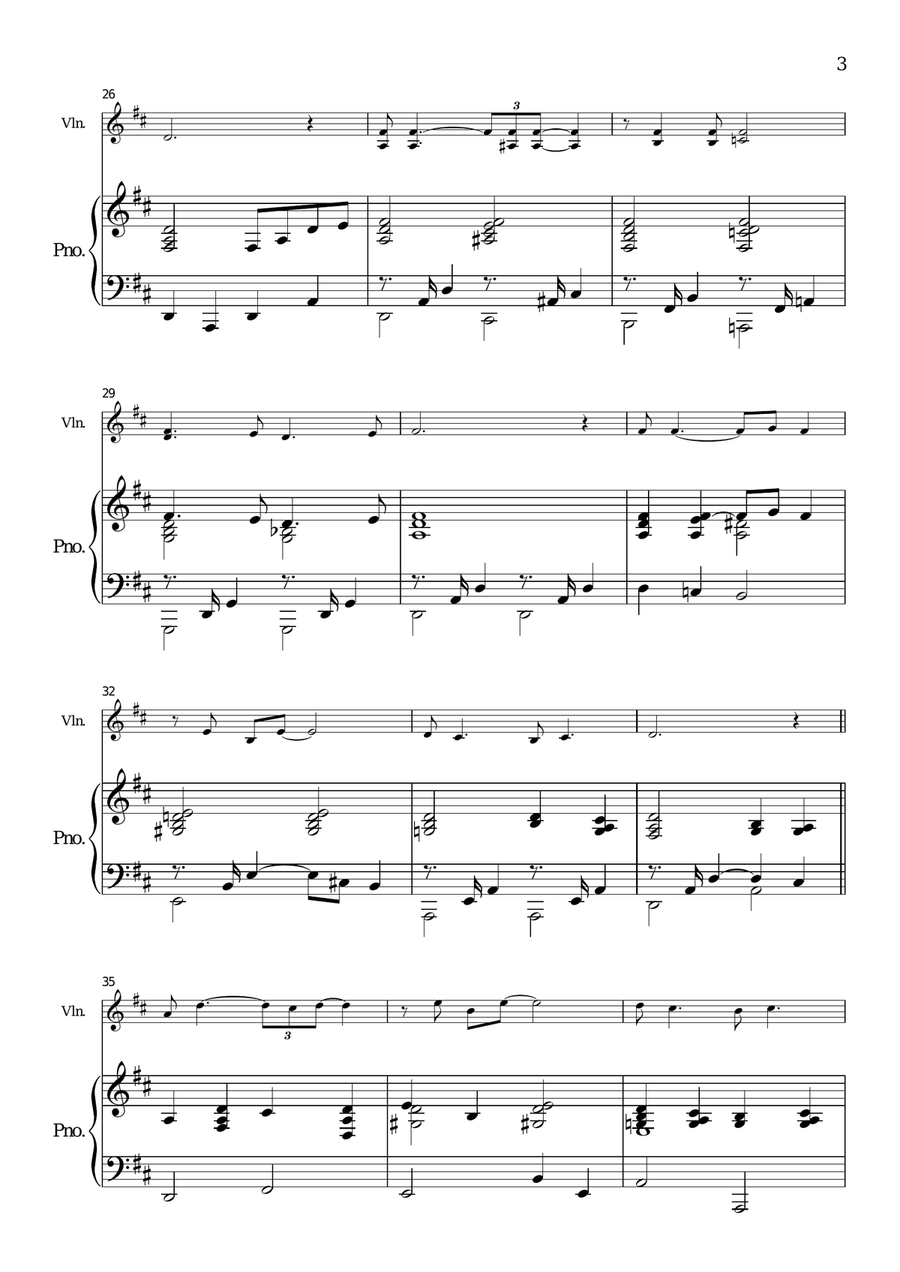 Love Me Tender Love Me Tender Violin Solo scores gallery preview page 3