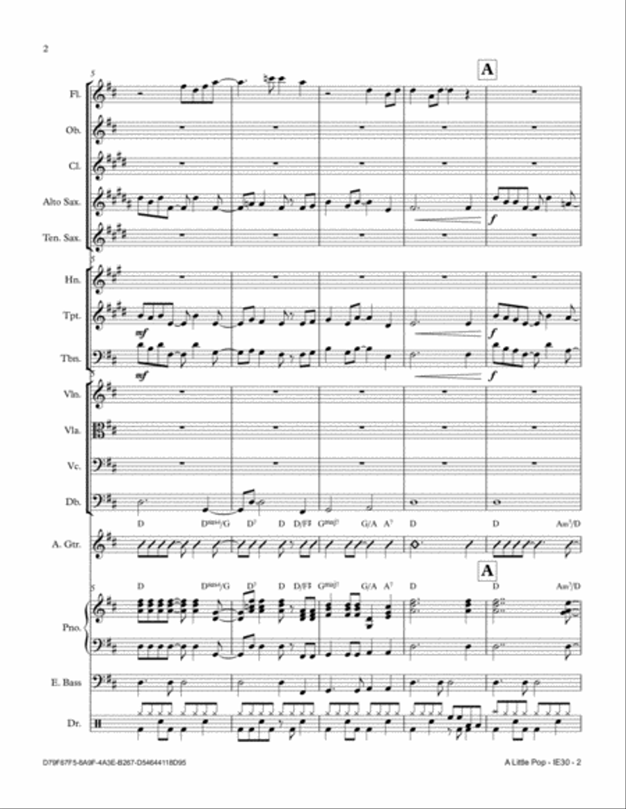 A Little Pop Full Orchestra scores gallery preview page 2