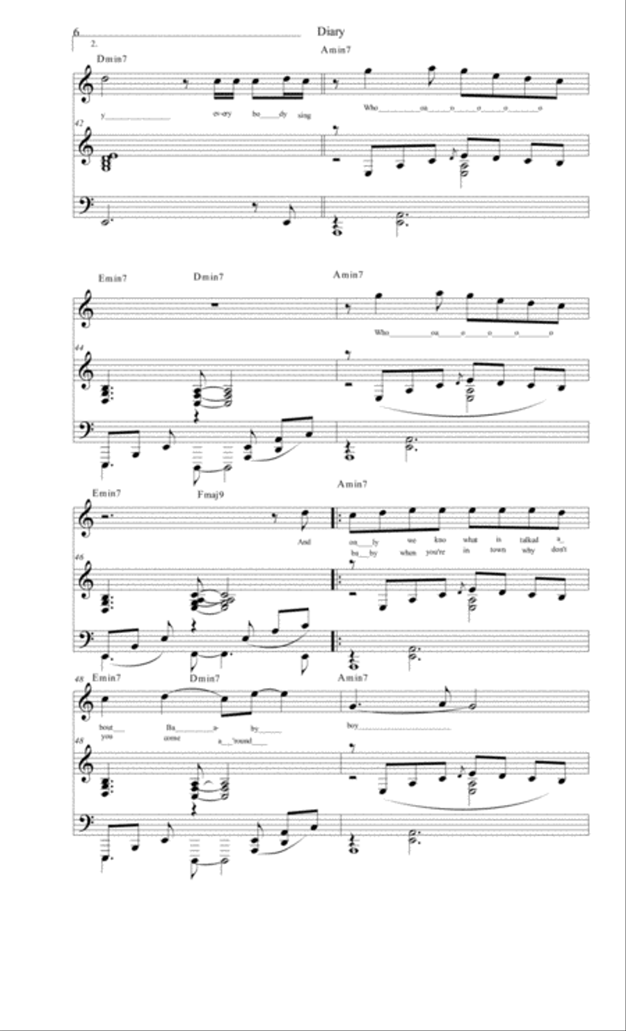 Diary Voice scores gallery preview page 1