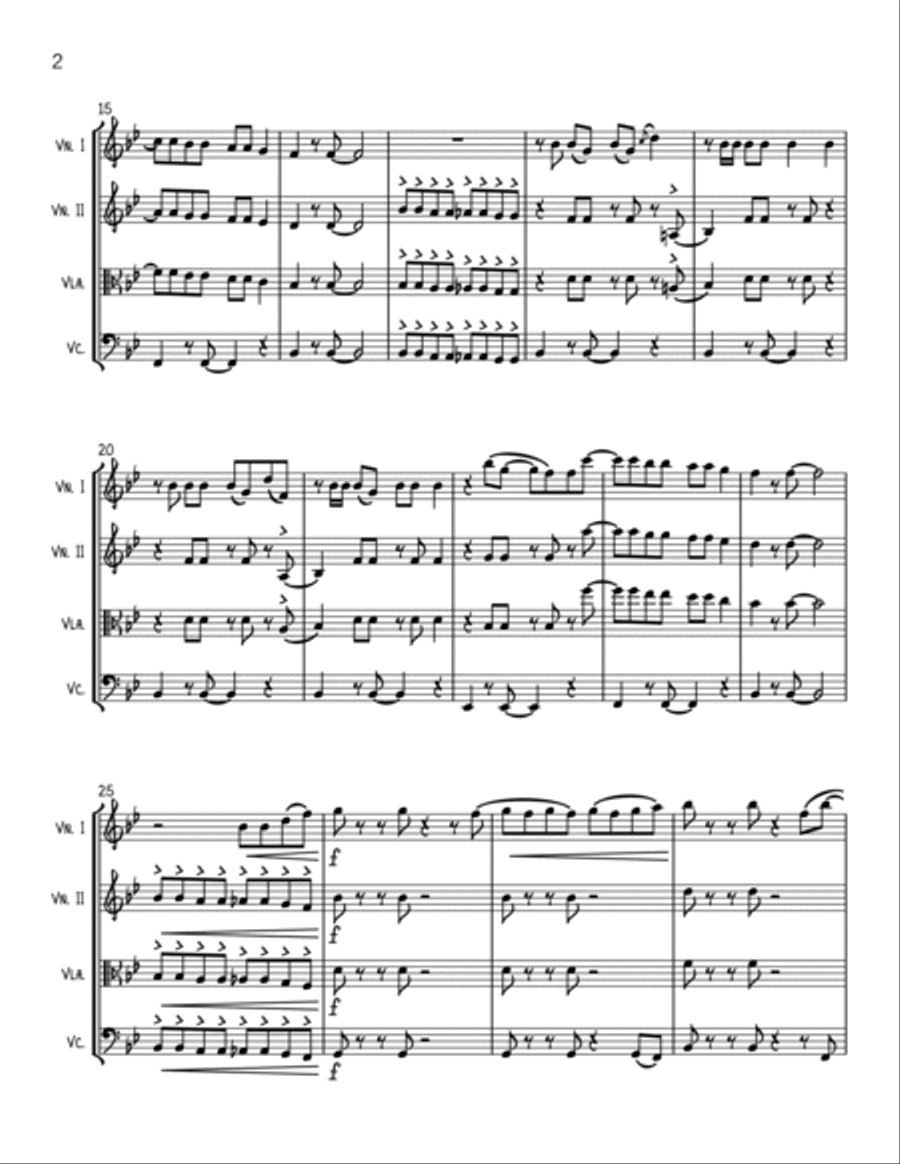 Made You Look String Quartet scores gallery preview page 2