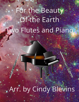 Book cover for For the Beauty of the Earth, Two Flutes and Piano