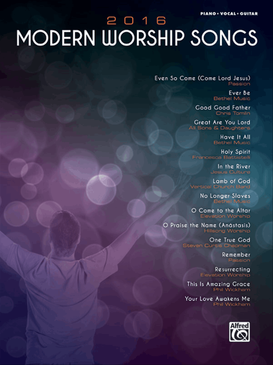 2016 Modern Worship Songs Piano, Vocal, Guitar scores gallery preview page 1