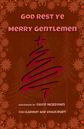 Book cover for God Rest Ye Merry Gentlemen, Jazz Style, for Clarinet and Violin Duet