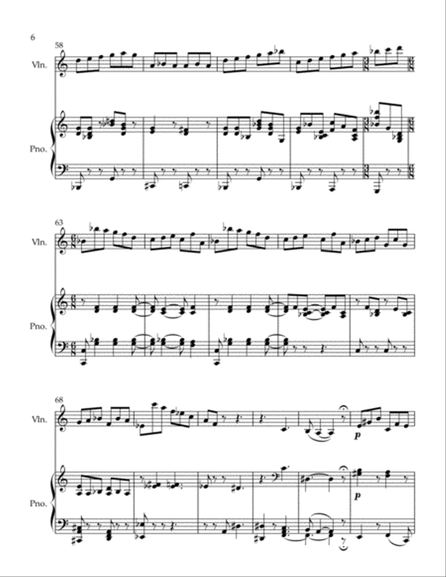 La capricieuse Violin Solo scores gallery preview page 6