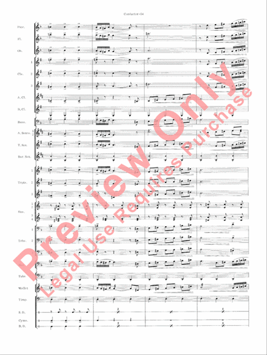 Carmen Suite Concert Band scores gallery preview page 56