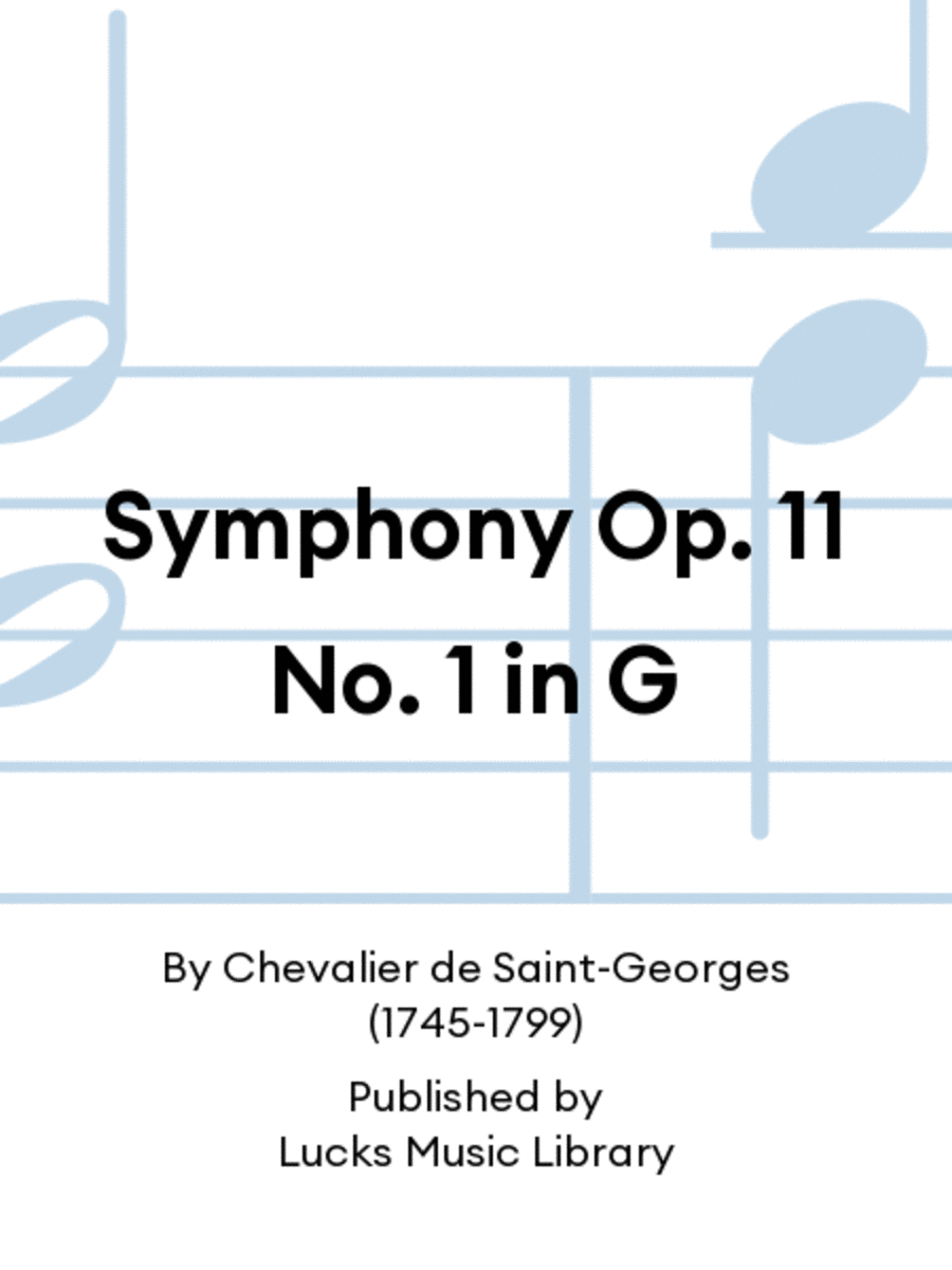 Symphony Op. 11 No. 1 in G Set of Parts scores gallery preview page 1