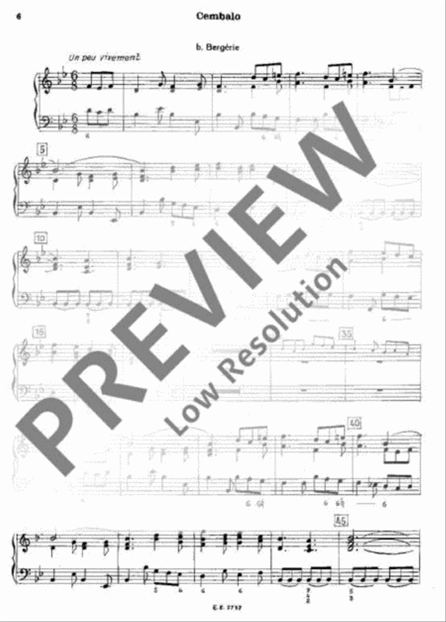 Musique de table Harpsichord scores gallery preview page 7