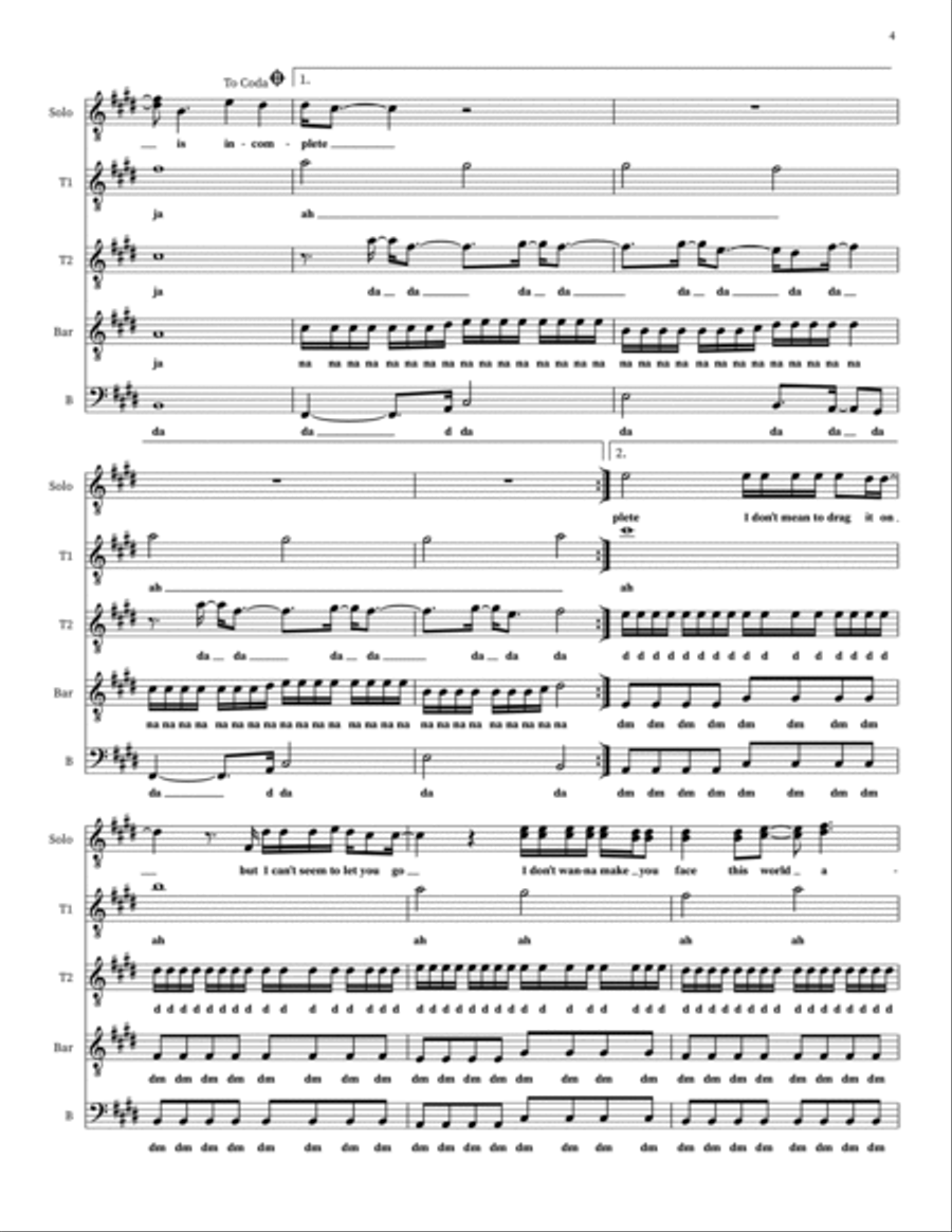 Incomplete Incomplete TTBB scores gallery preview page 4