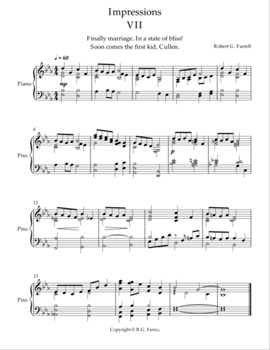 Impressions #7 Piano Solo scores gallery preview page 1