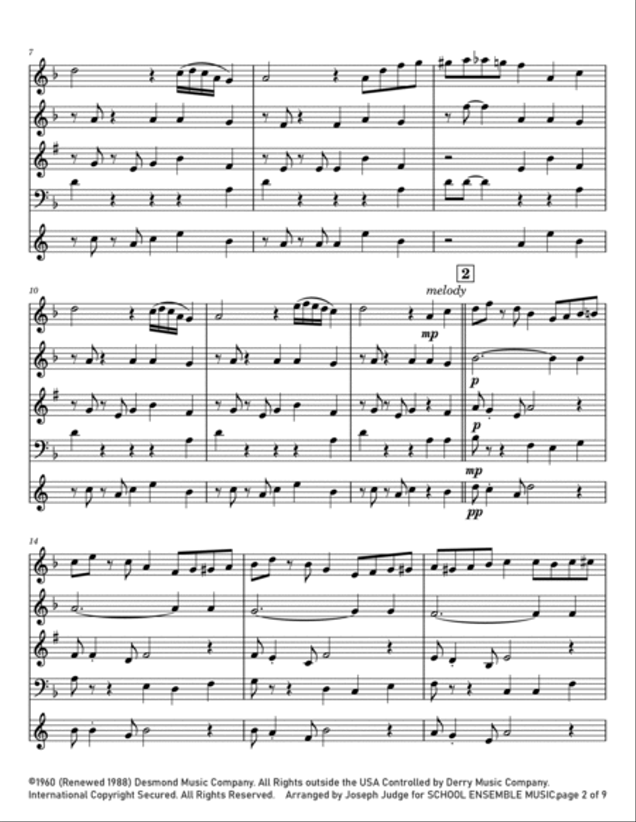 Take Five Woodwind Quartet scores gallery preview page 2