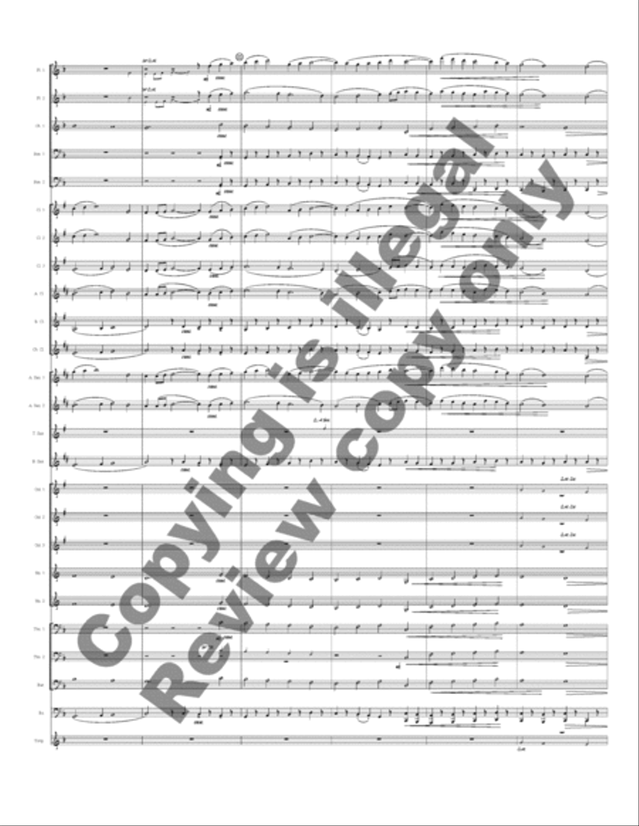 Rhosymedre, Prelude On a Welsh Hymn Tune Concert Band scores gallery preview page 5
