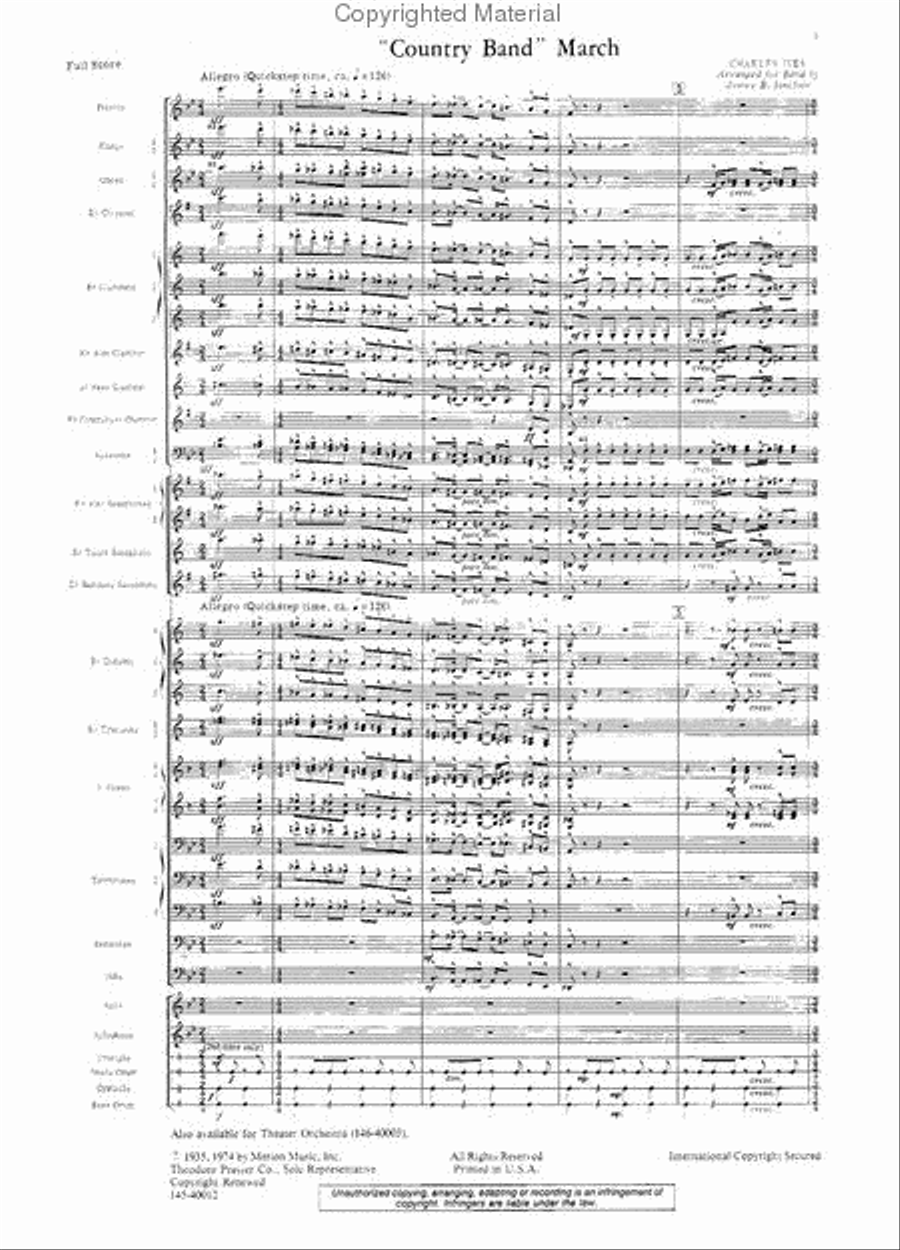 Country Band March Concert Band scores gallery preview page 2