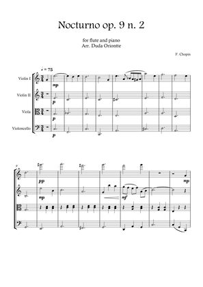 Nocturno op. 9 no. 2 (string quartet - SIMPLIFIED) CHOPIN