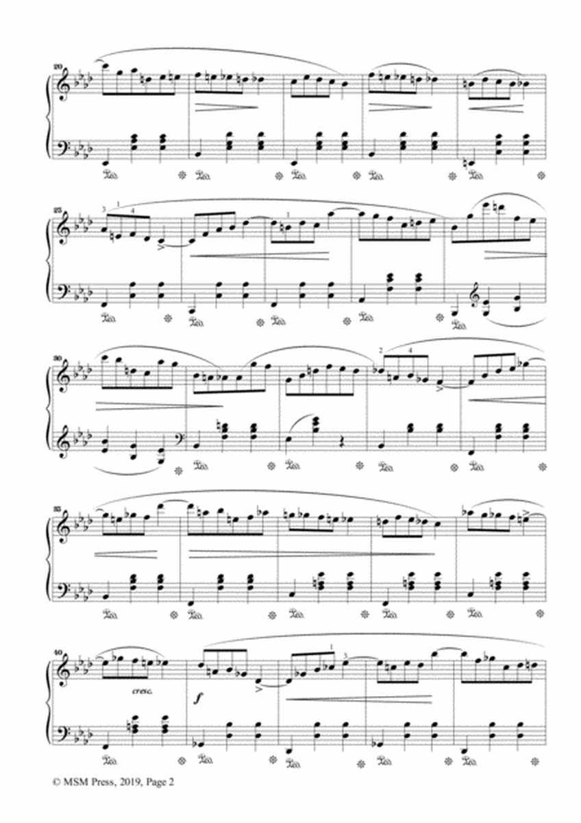 Chopin-Waltz Op.64 No.3 in A flat Major,for Piano