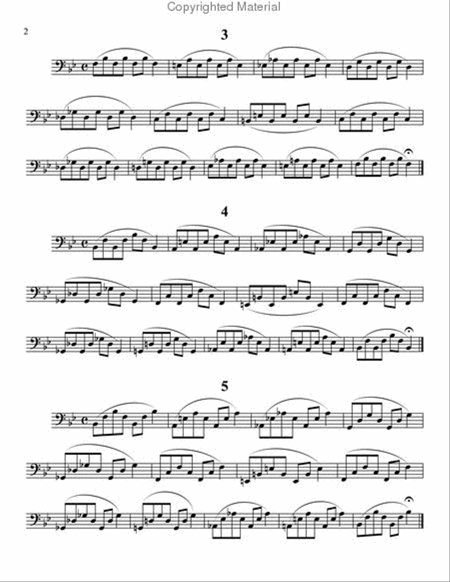 Flexibility Studies for Euphonium or Trombone Euphonium scores gallery preview page 3