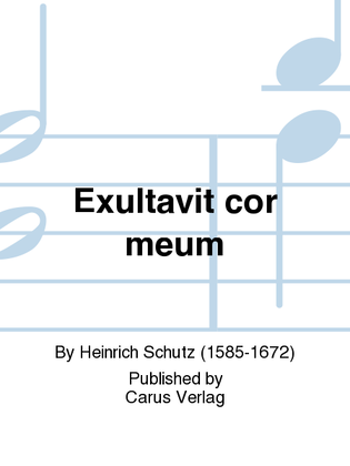 Book cover for Exultavit cor meum