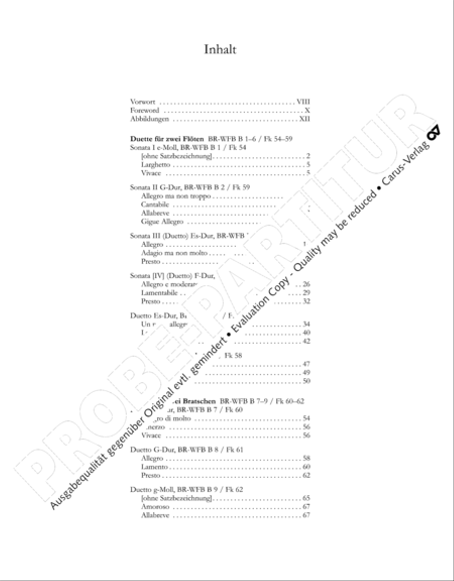 Gesamtausgabe Band 3 (Kammermusik: Duette, Solo- und Triosonaten) Score scores gallery preview page 7