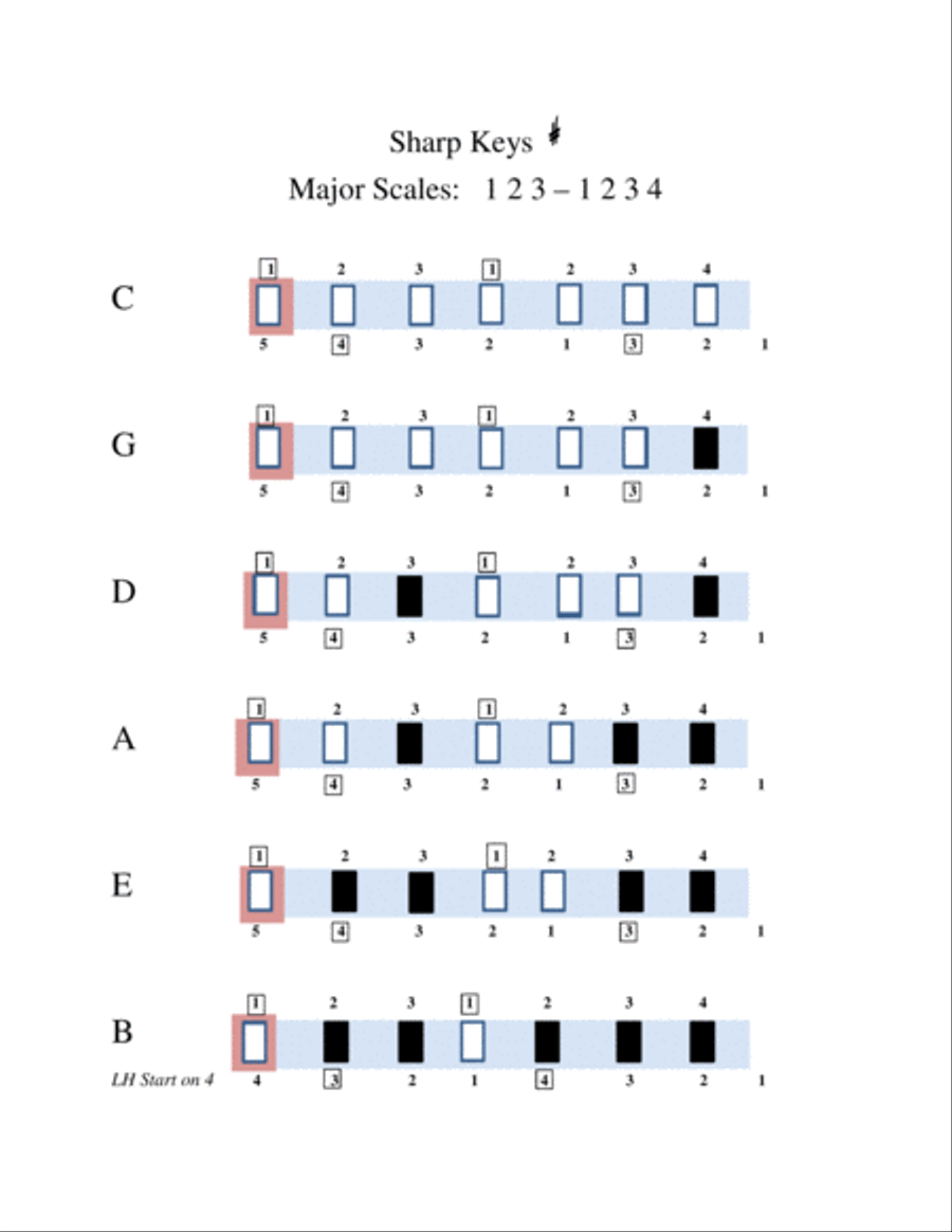 Essential Piano Guides: How to use the Metronome, Mastering All 12 Major Scales, Finger Strengthenin Piano Method scores gallery preview page 5