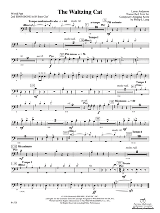 The Waltzing Cat: (wp) 2nd B-flat Trombone B.C.