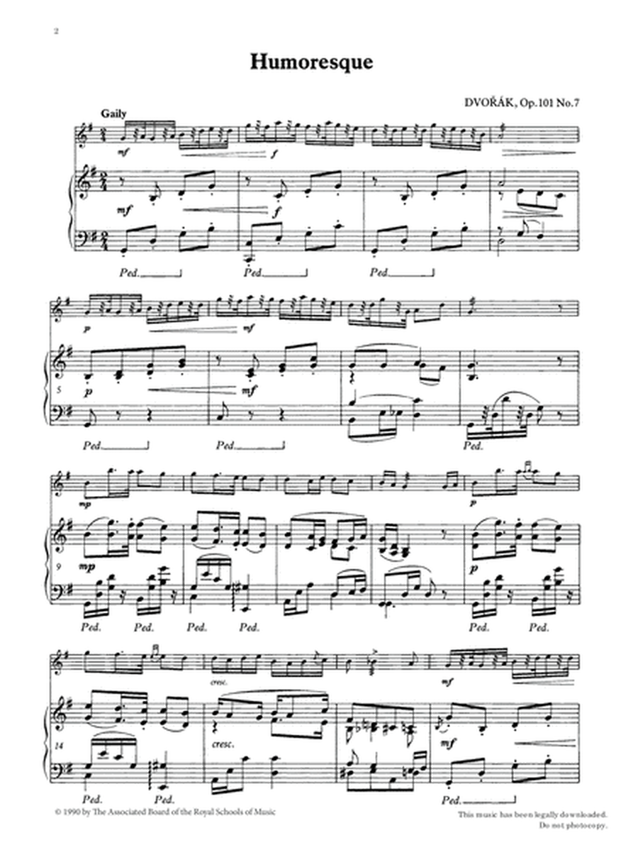 Humoresque (score & part) from Graded Music for Tuned Percussion, Book III